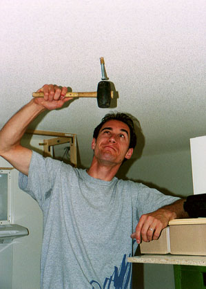 Arbeit an der neuen Wohnung